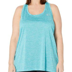 NWT Under Armour Plus Size Tech Solid Tank 1X - Glacier Blue